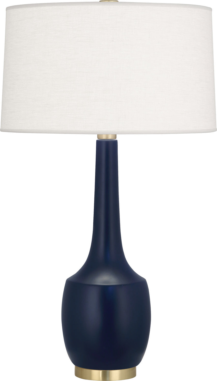 Robert Abbey Lighting MMB70 Delilah Lamp Matte Midnight Blue Glazed