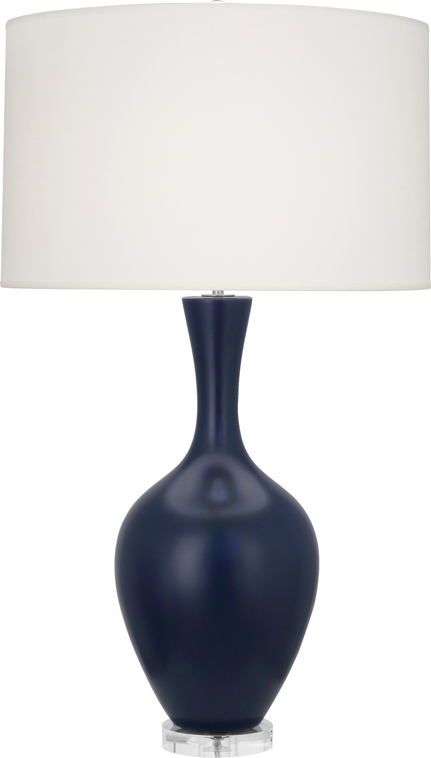 Robert Abbey Lighting MMB80 Audrey Lamp Matte Midnight Blue Glazed