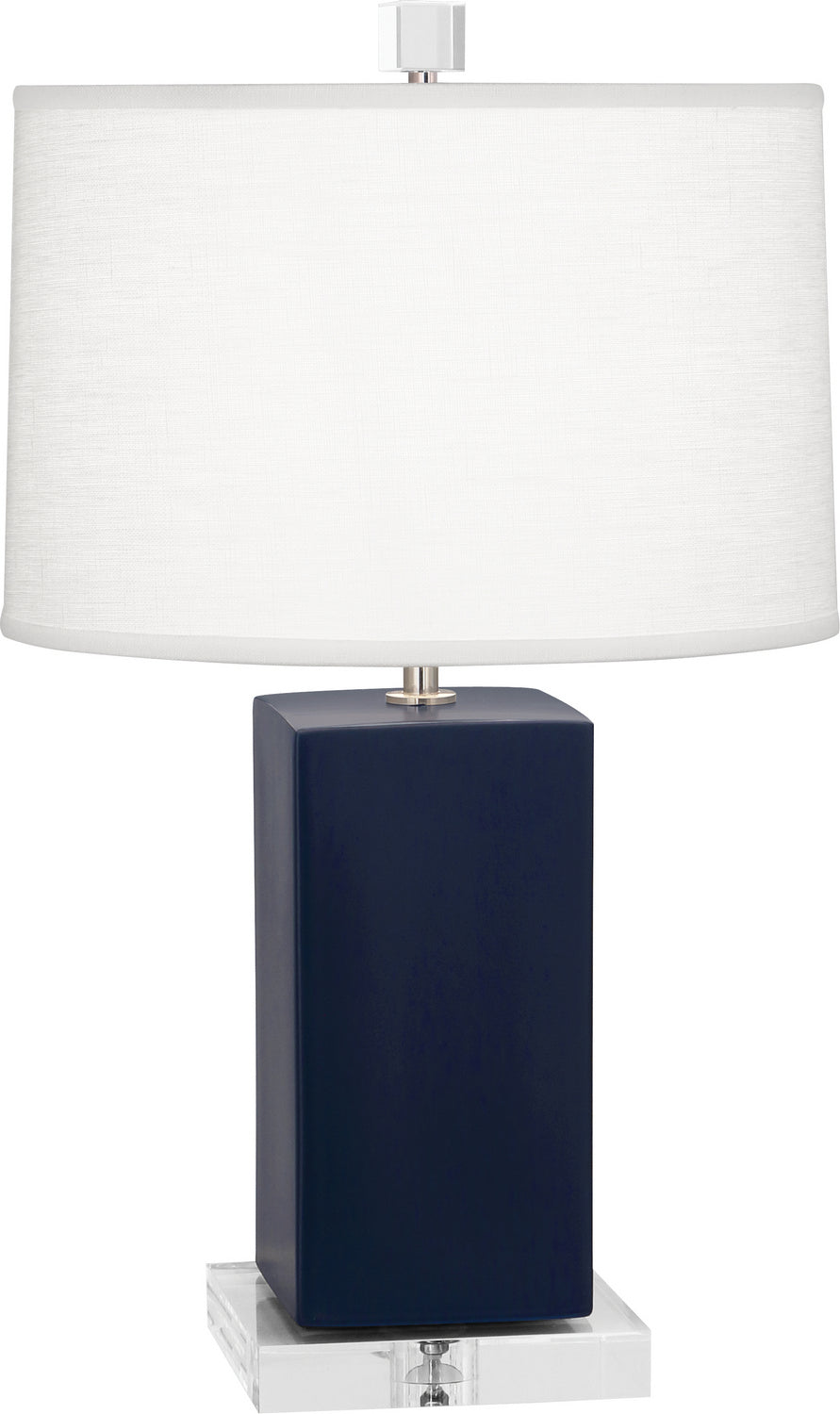 Robert Abbey Lighting MMB90 Harvey Lamp Matte Midnight Blue Glazed