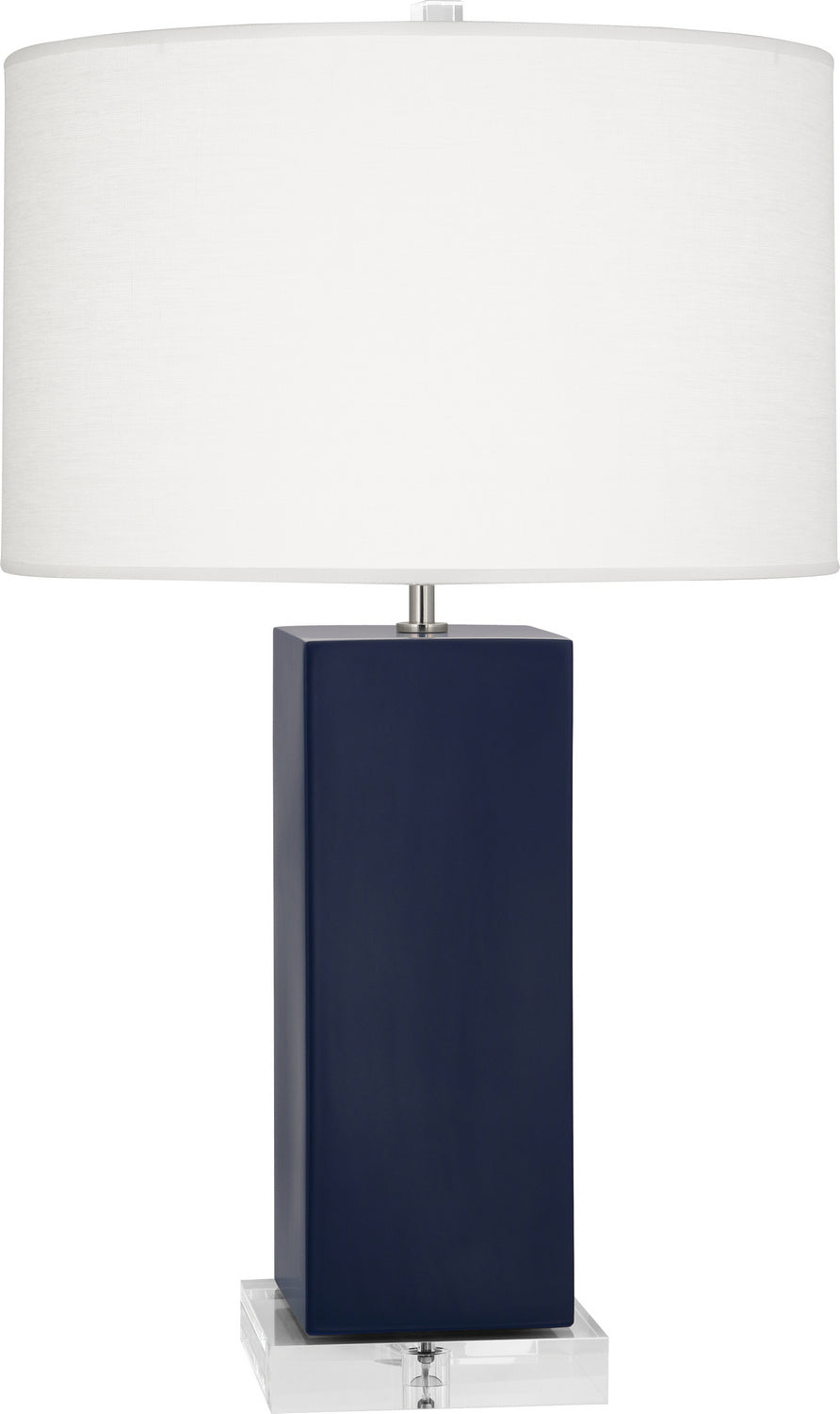 Robert Abbey Lighting MMB95 Harvey Lamp Matte Midnight Blue Glazed