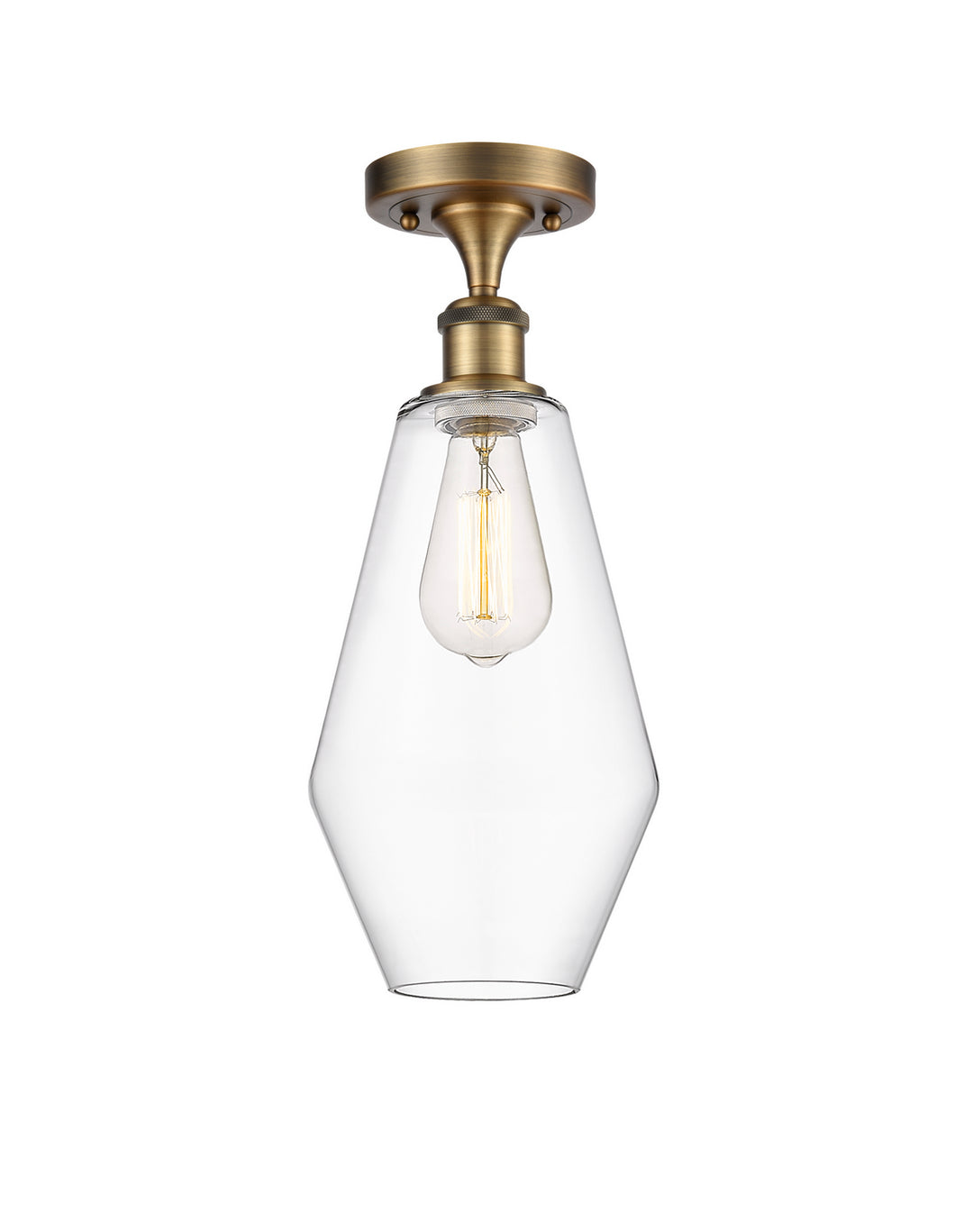 Innovations Ballston 516-1C-BB-G652-7-LED Ceiling Light - Brushed Brass