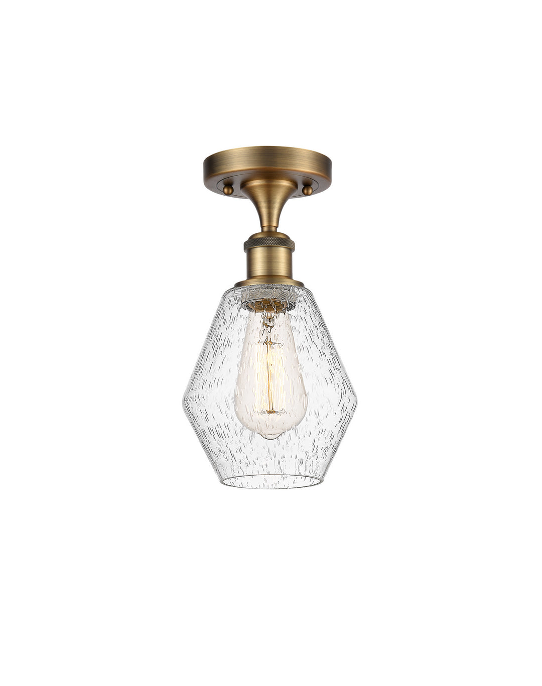 Innovations Ballston 516-1C-BB-G654-6-LED Ceiling Light - Brushed Brass