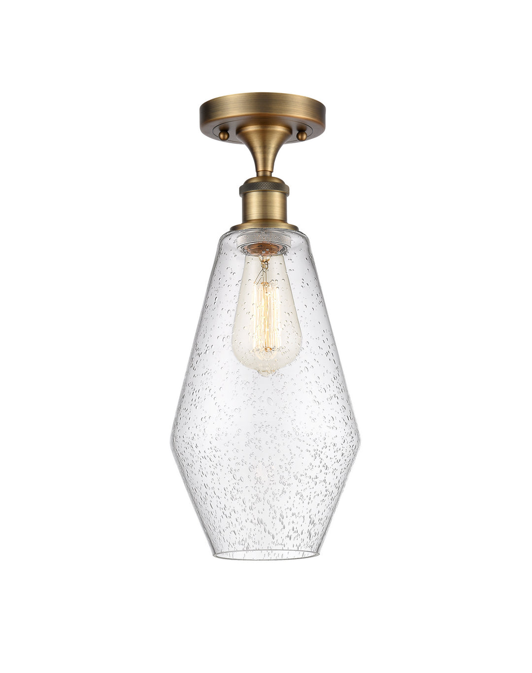 Innovations Ballston 516-1C-BB-G654-7 Ceiling Light - Brushed Brass
