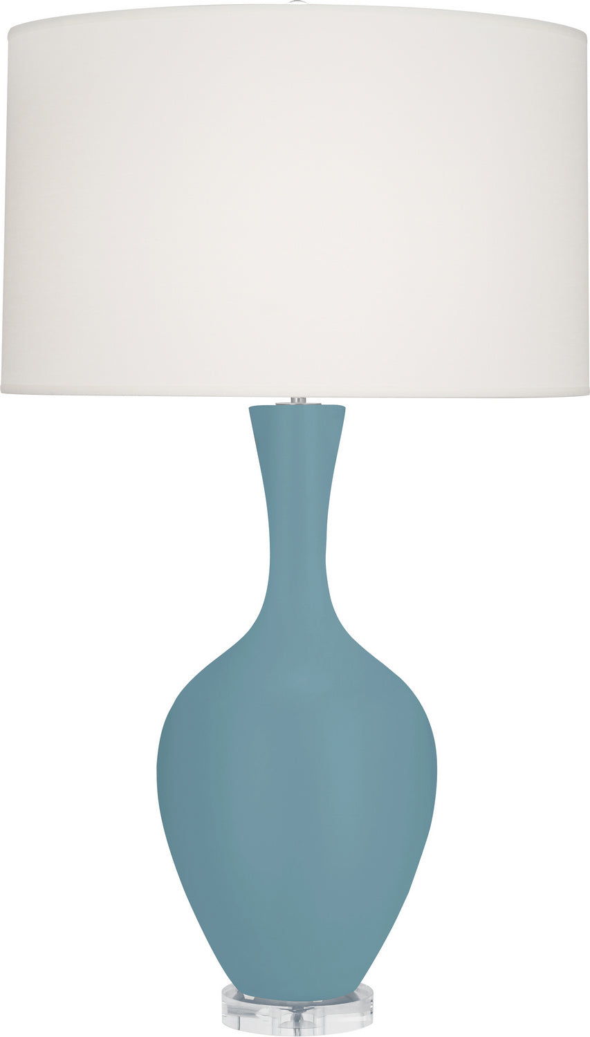 Robert Abbey Lighting MOB80 Audrey Lamp Matte Steel Blue Glazed