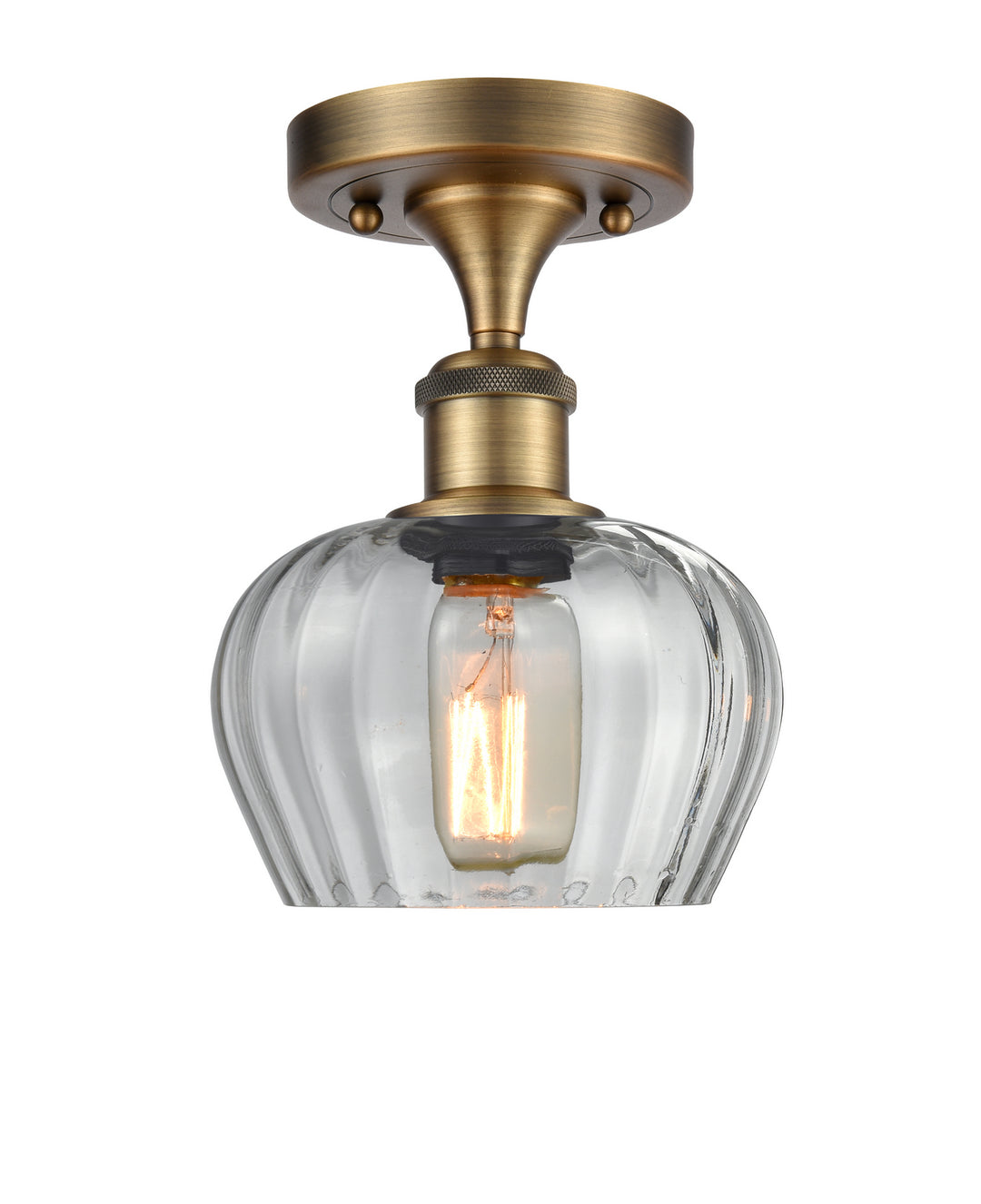 Innovations Ballston 516-1C-BB-G92-LED Ceiling Light - Brushed Brass