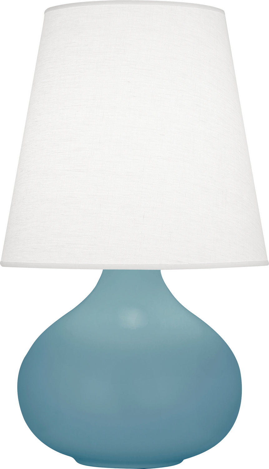 Robert Abbey Lighting MOB93 June Lamp Matte Steel Blue Glazed