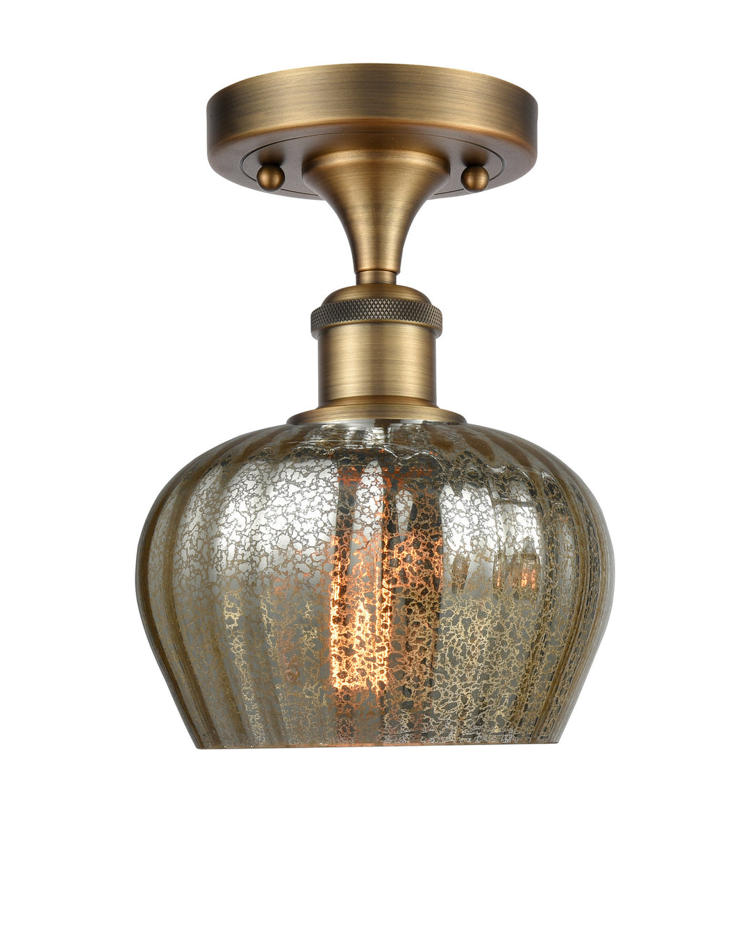 Innovations Ballston 516-1C-BB-G96-LED Ceiling Light - Brushed Brass
