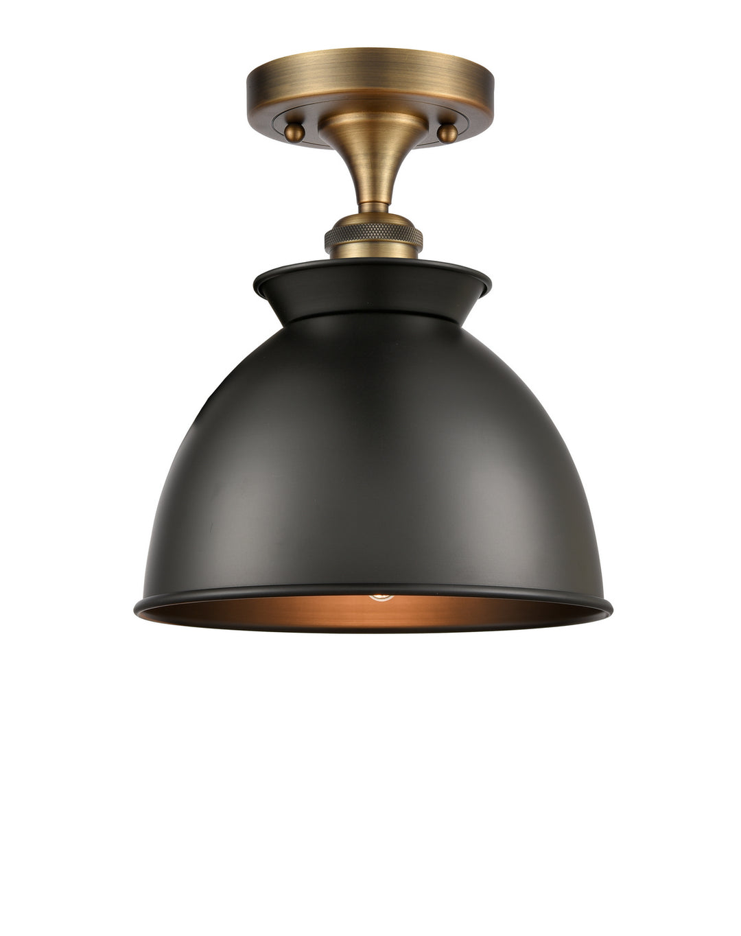 Innovations Ballston 516-1C-BB-M14-BK-LED Ceiling Light - Brushed Brass