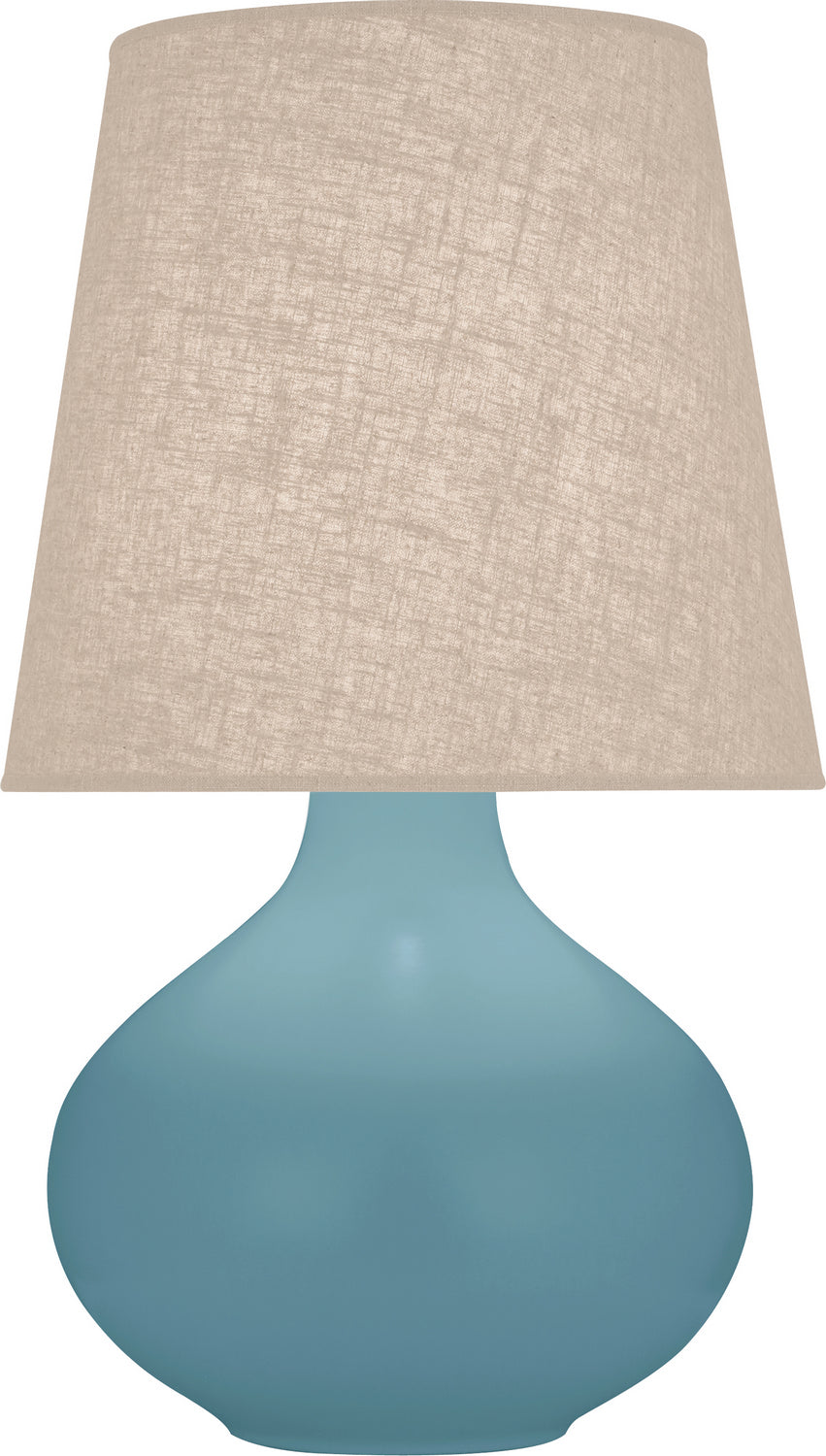 Robert Abbey Lighting MOB98 June Lamp Matte Steel Blue Glazed