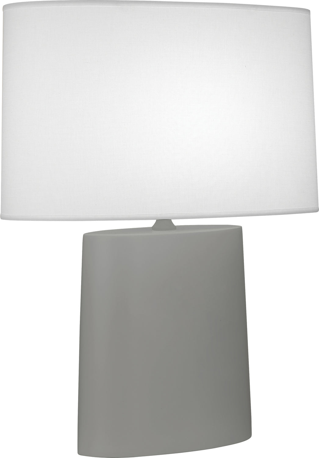 Robert Abbey Lighting MST03 Victor Lamp Matte Smoky Taupe Glazed