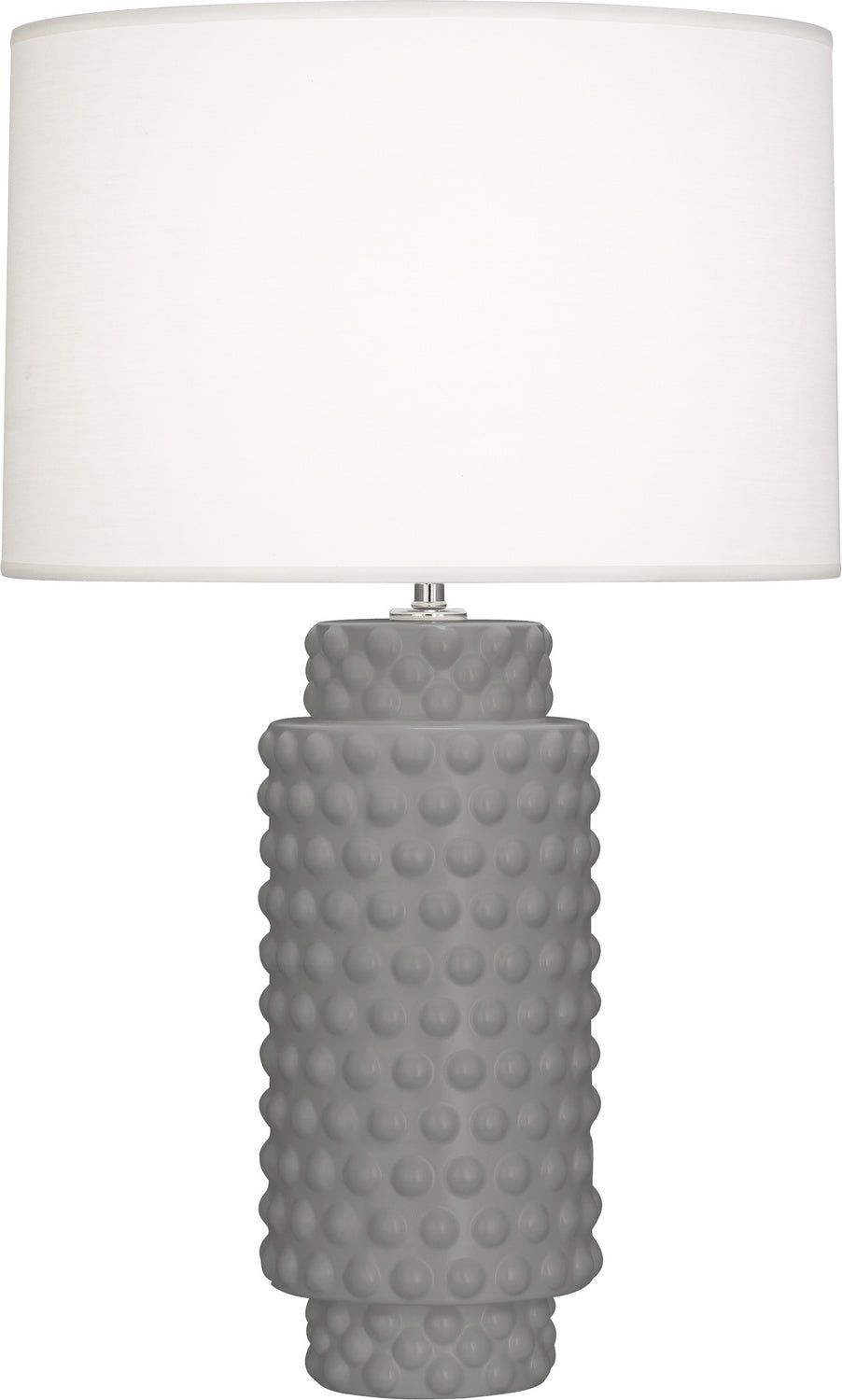 Robert Abbey Lighting MST08 Dolly Lamp Matte Smoky Taupe Glazed Textured