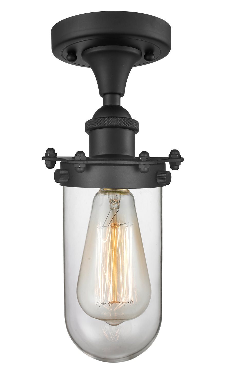 Innovations Austere 516-1C-BK-CE231-CL Ceiling Light - Matte Black