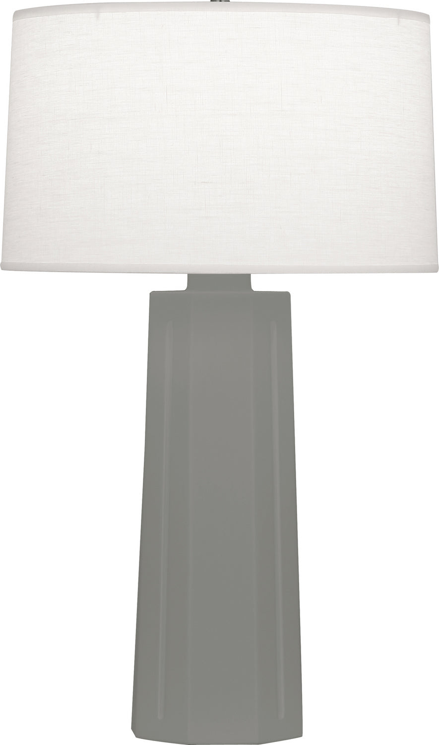 Robert Abbey Lighting MST60 Mason Lamp Matte Smoky Taupe Glazed