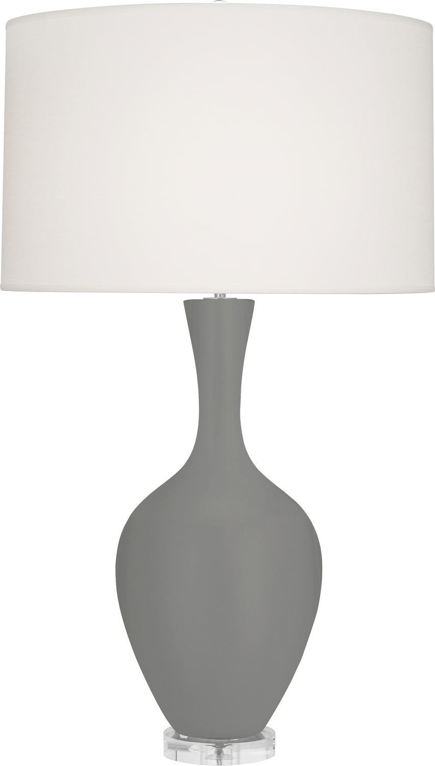 Robert Abbey Lighting MST80 Audrey Lamp Matte Smoky Taupe Glazed