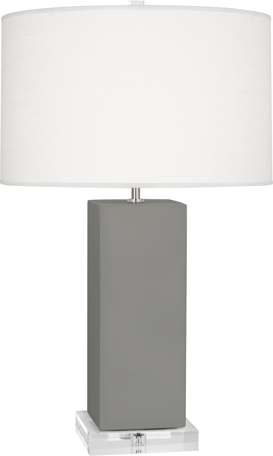 Robert Abbey Lighting MST95 Harvey Lamp Matte Smoky Taupe Glazed