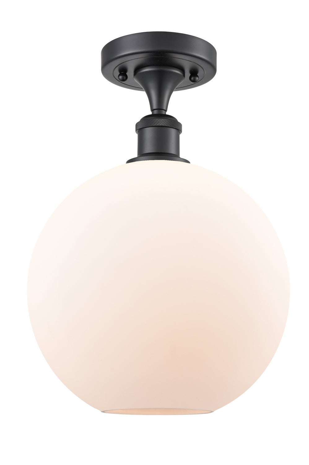 Innovations Ballston 516-1C-BK-G121-10-LED Ceiling Light - Matte Black