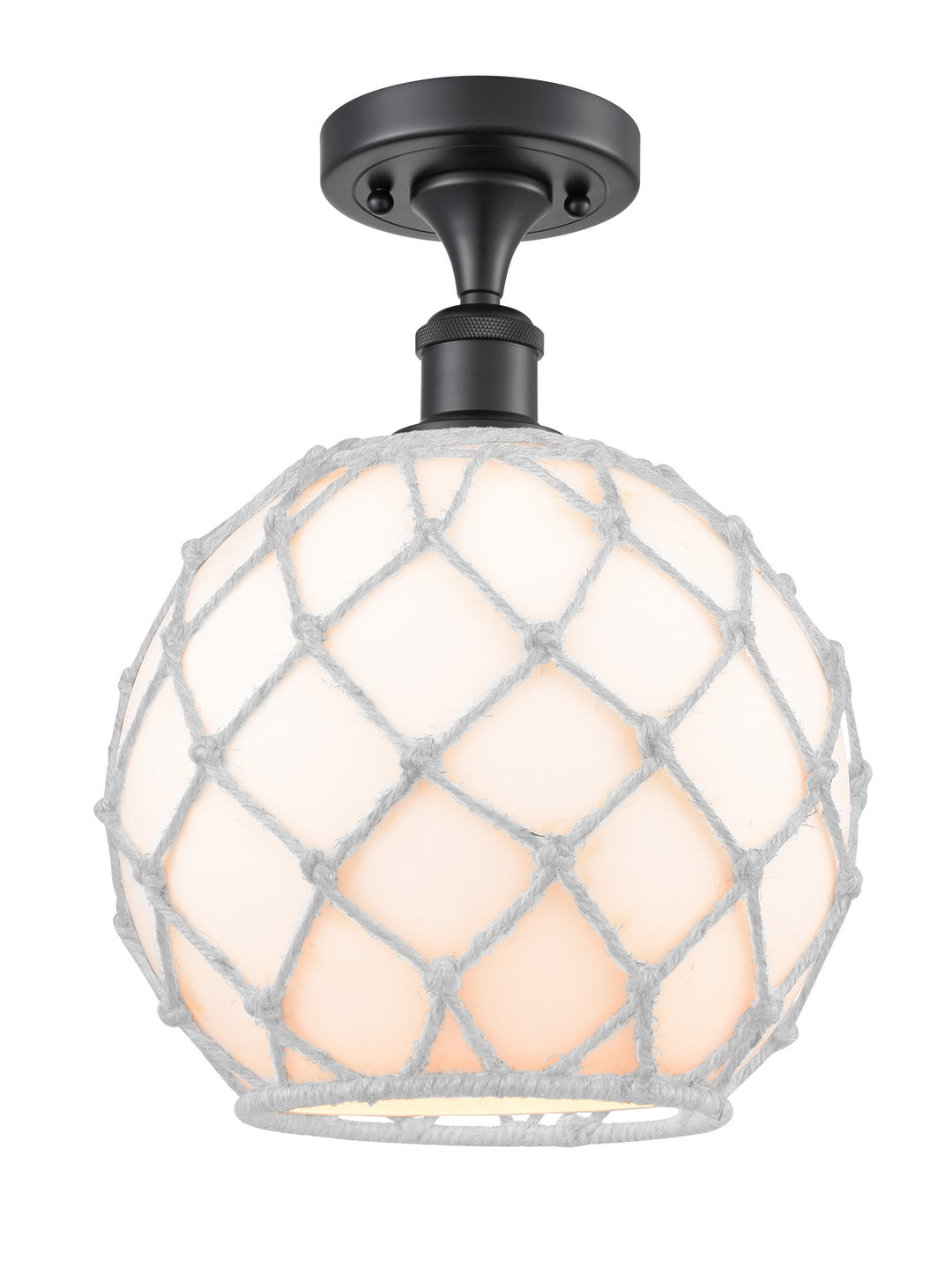 Innovations Ballston 516-1C-BK-G121-10RW-LED Ceiling Light - Matte Black