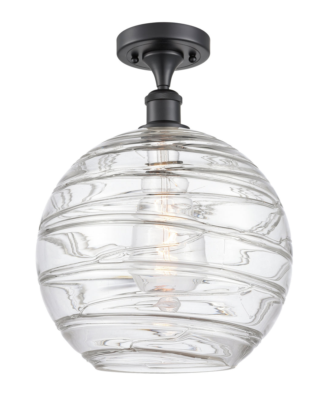 Innovations Ballston 516-1C-BK-G1213-12-LED Ceiling Light - Matte Black