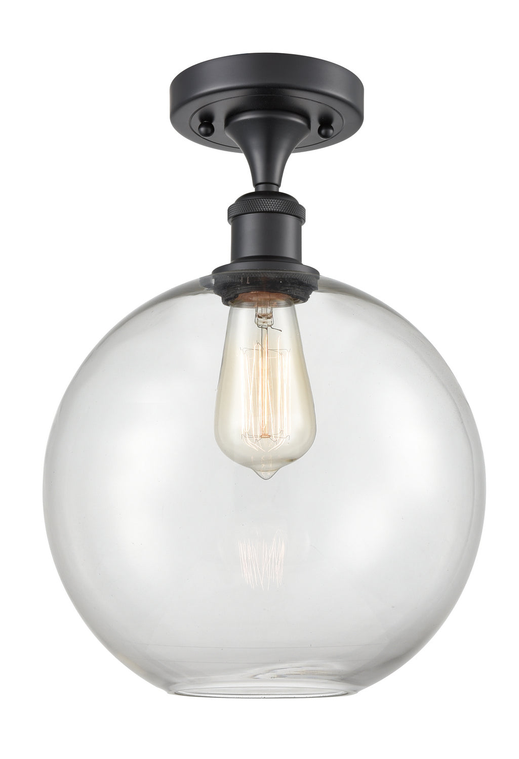 Innovations Ballston 516-1C-BK-G122-10 Ceiling Light - Matte Black