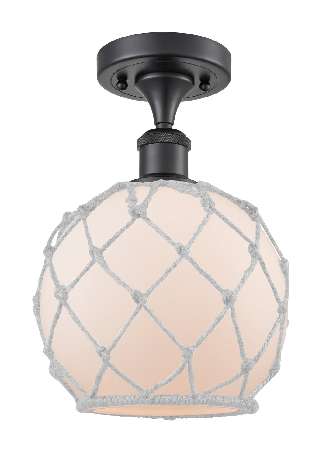 Innovations Ballston 516-1C-BK-G121-8RW-LED Ceiling Light - Matte Black