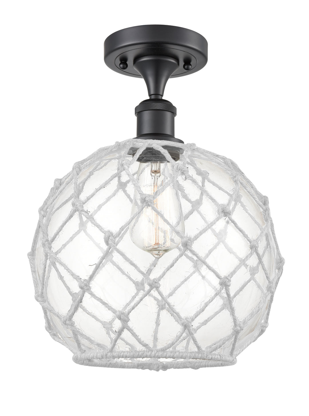 Innovations Ballston 516-1C-BK-G122-10RW-LED Ceiling Light - Matte Black