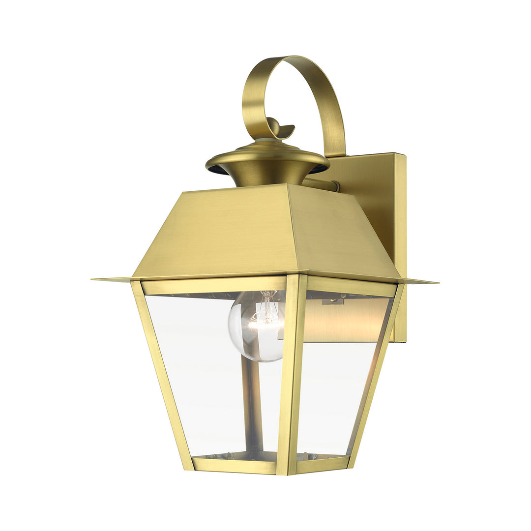 Livex Lighting 27212-08  Wentworth Outdoor Natural Brass