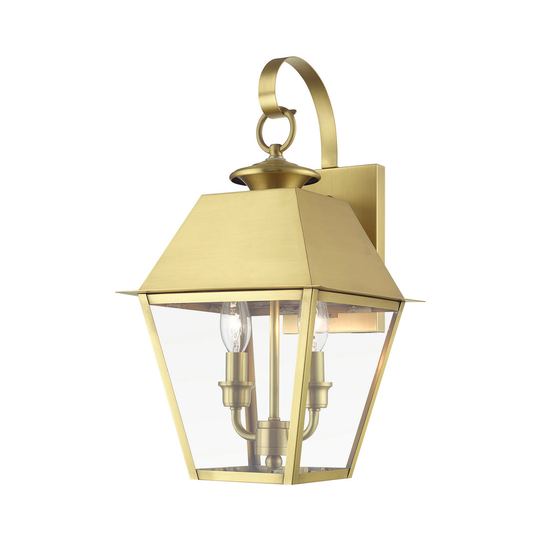 Livex Lighting 27215-08  Wentworth Outdoor Natural Brass