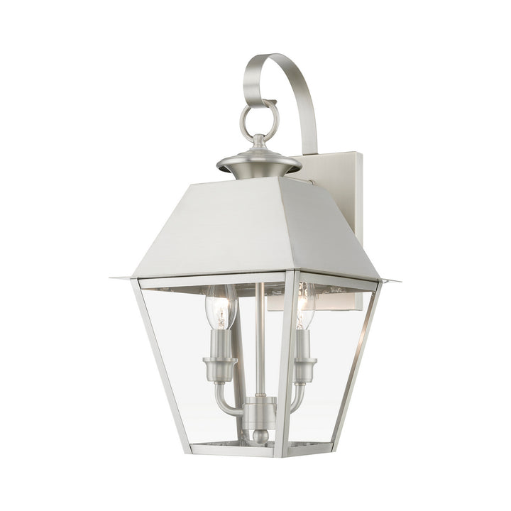 Livex Lighting 27215-91  Wentworth Outdoor Brushed Nickel