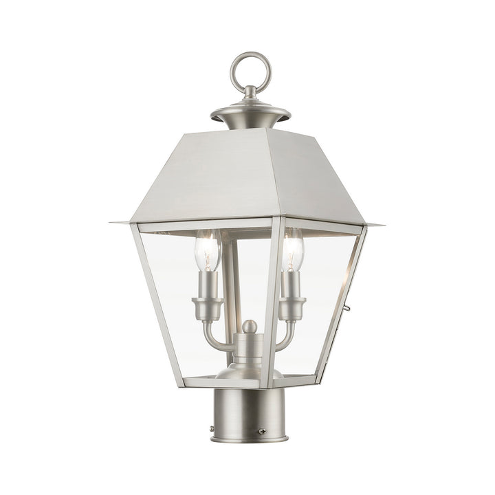 Livex Lighting 27216-91  Wentworth Outdoor Brushed Nickel