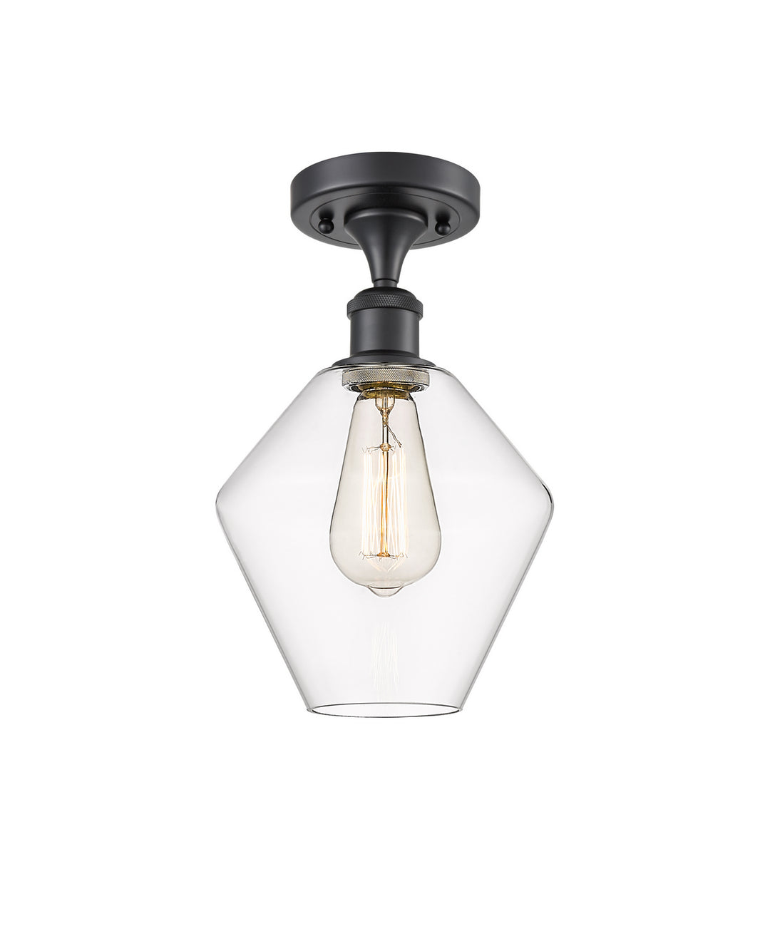 Innovations Ballston 516-1C-BK-G652-8-LED Ceiling Light - Matte Black