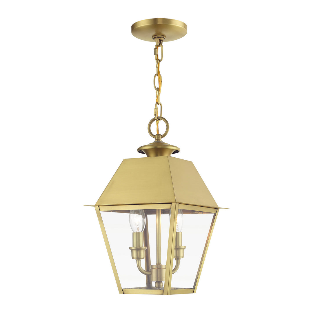Livex Lighting 27217-08  Wentworth Outdoor Natural Brass