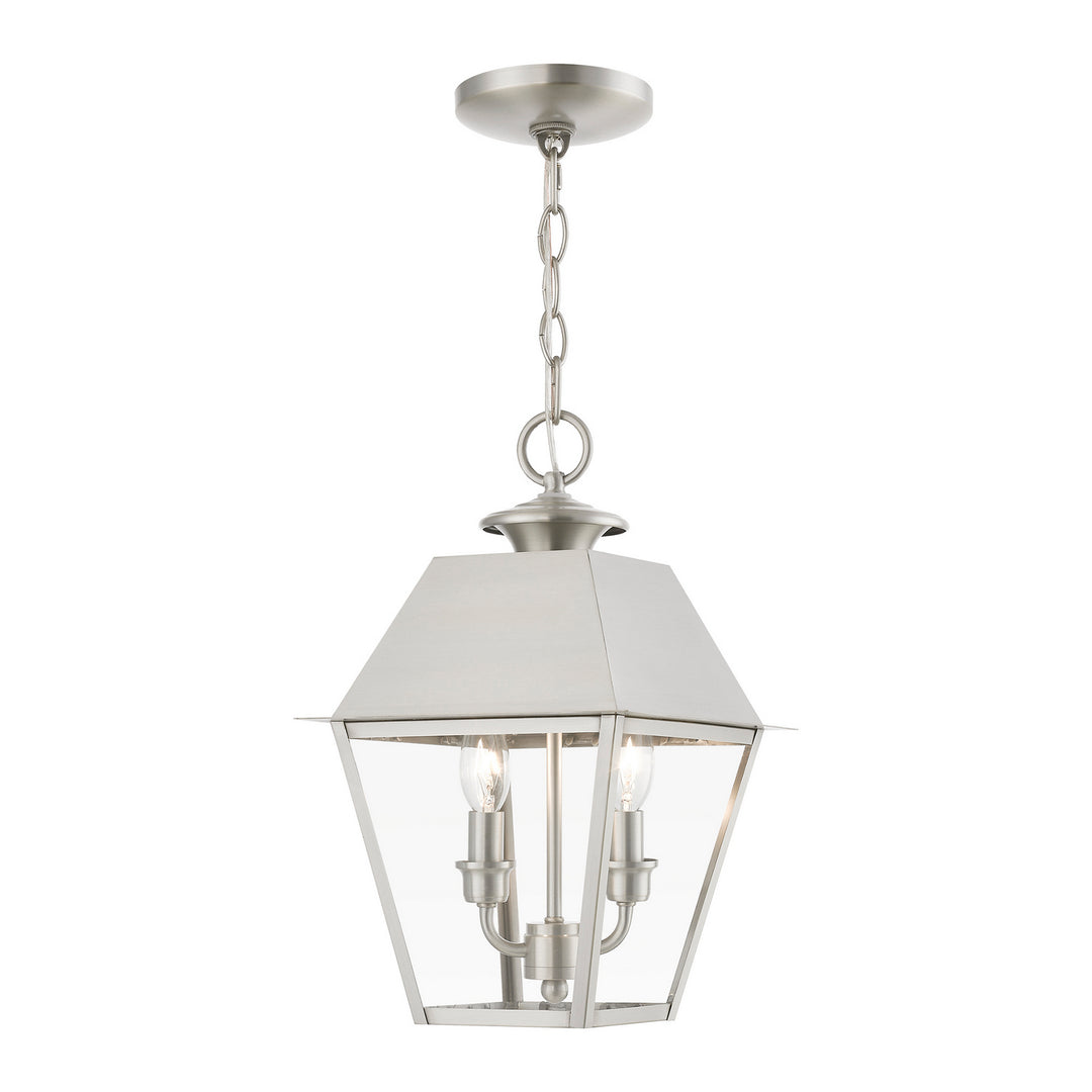Livex Lighting 27217-91  Wentworth Outdoor Brushed Nickel