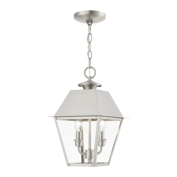 Livex Lighting 27217-91  Wentworth Outdoor Brushed Nickel