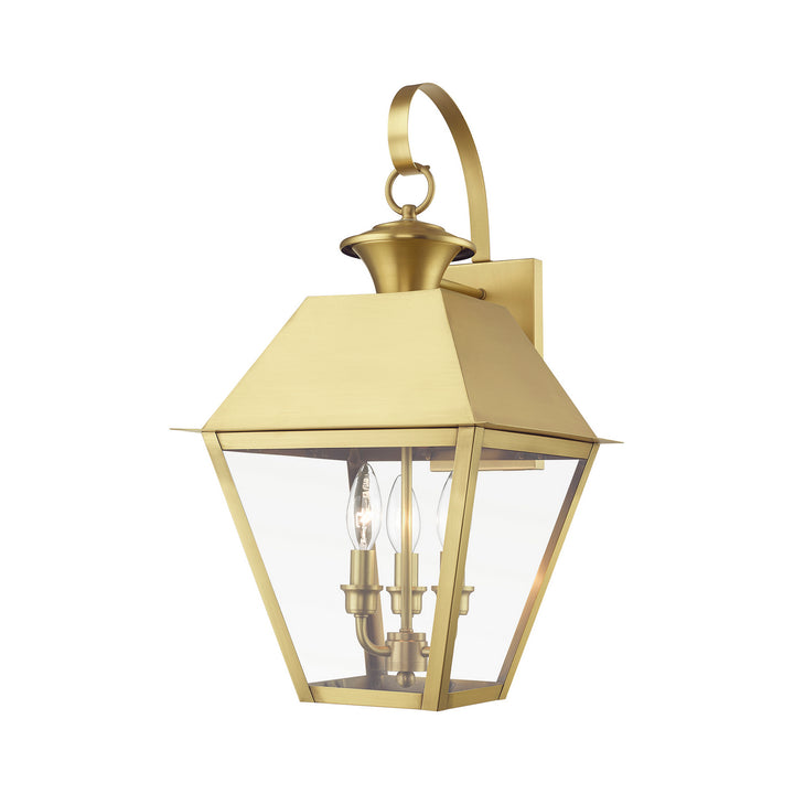 Livex Lighting 27218-08  Wentworth Outdoor Natural Brass