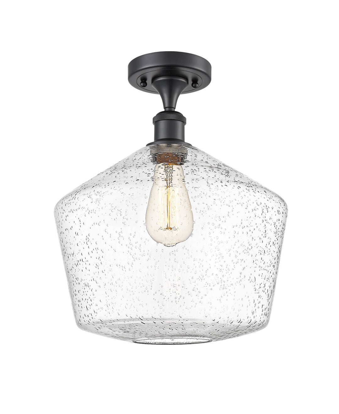 Innovations Ballston 516-1C-BK-G654-12 Ceiling Light - Matte Black