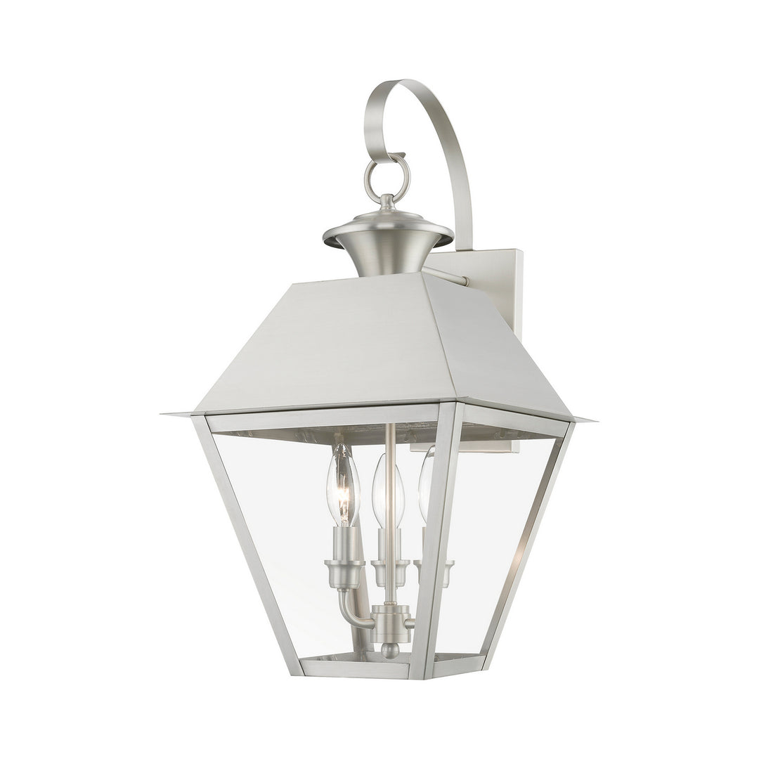 Livex Lighting 27218-91  Wentworth Outdoor Brushed Nickel
