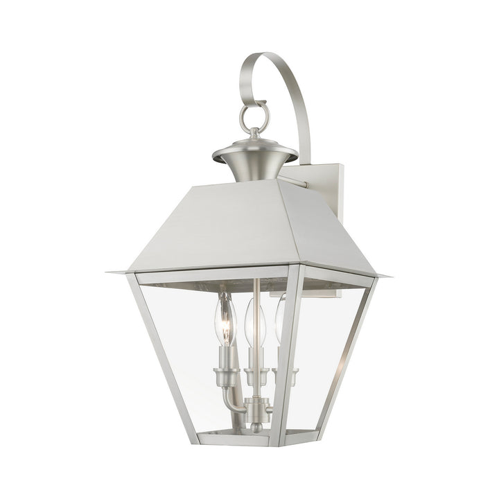 Livex Lighting 27218-91  Wentworth Outdoor Brushed Nickel