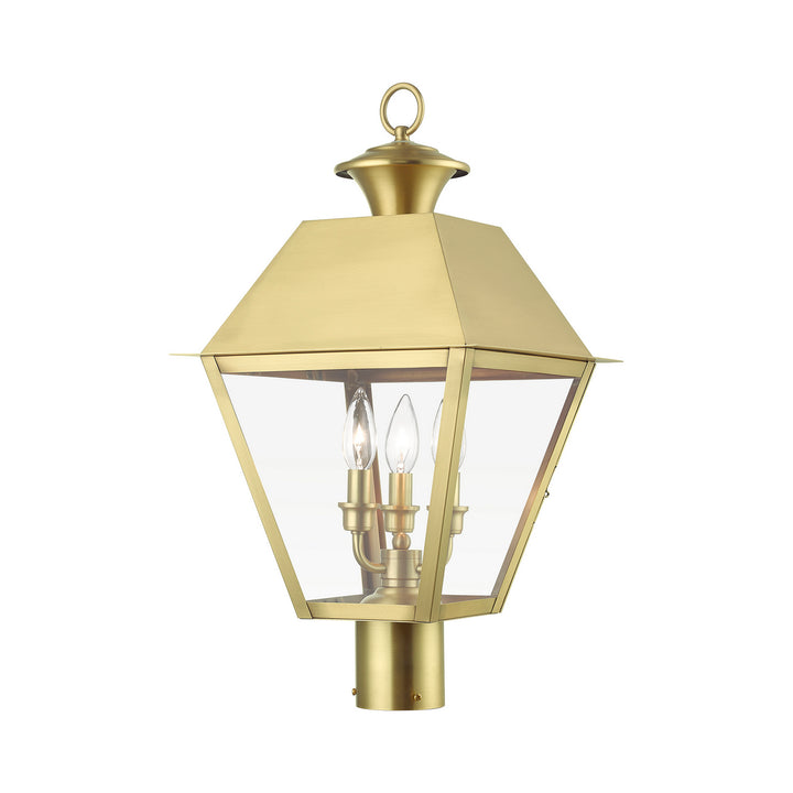 Livex Lighting 27219-08  Wentworth Outdoor Natural Brass