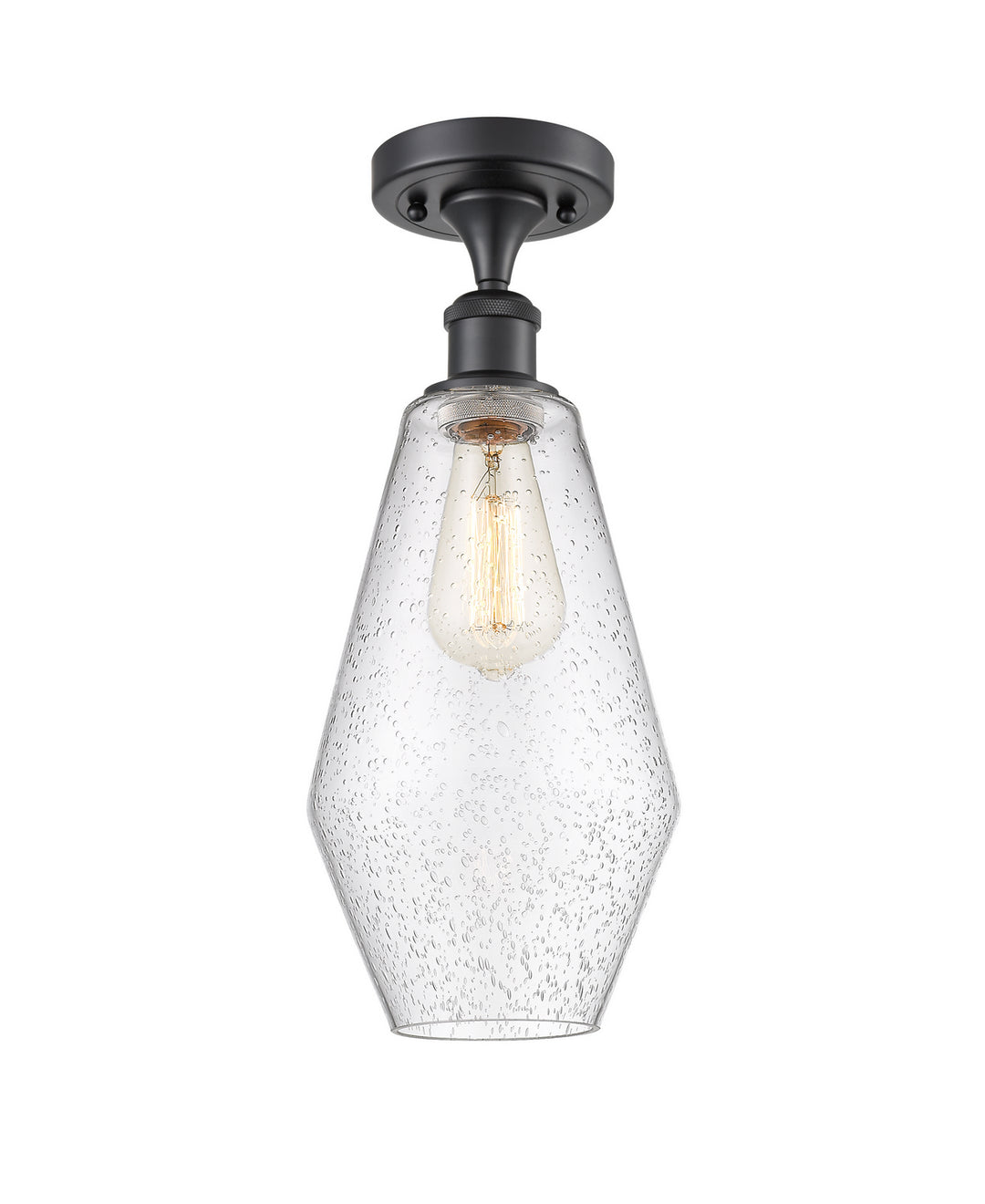 Innovations Ballston 516-1C-BK-G654-7 Ceiling Light - Matte Black