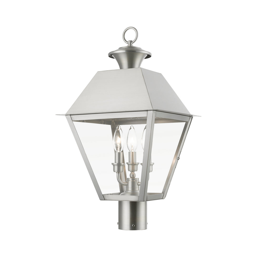 Livex Lighting 27219-91  Wentworth Outdoor Brushed Nickel