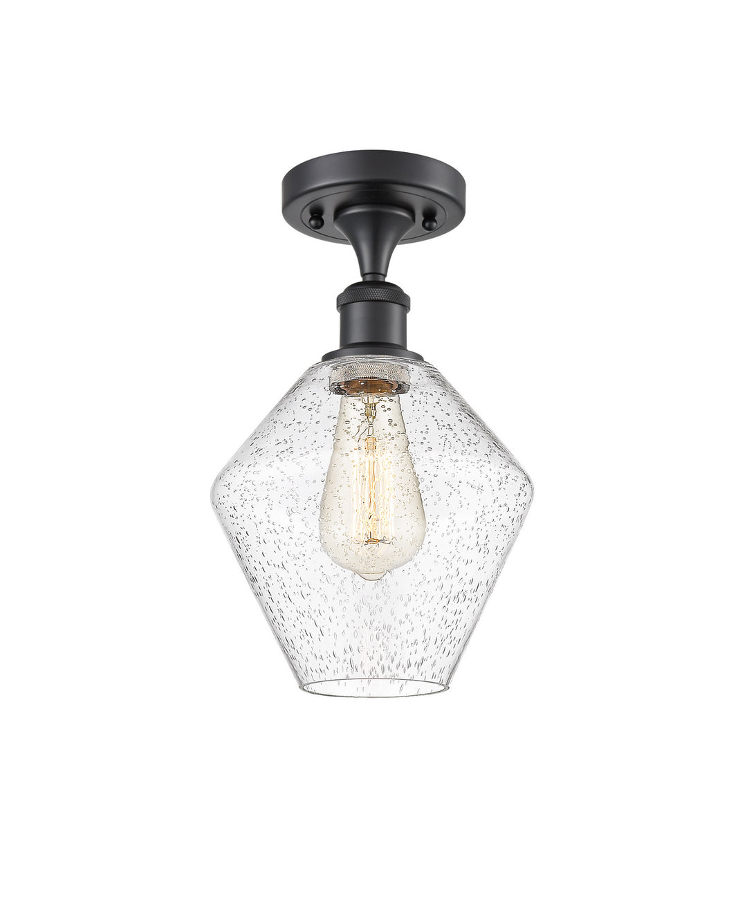 Innovations Ballston 516-1C-BK-G654-8 Ceiling Light - Matte Black