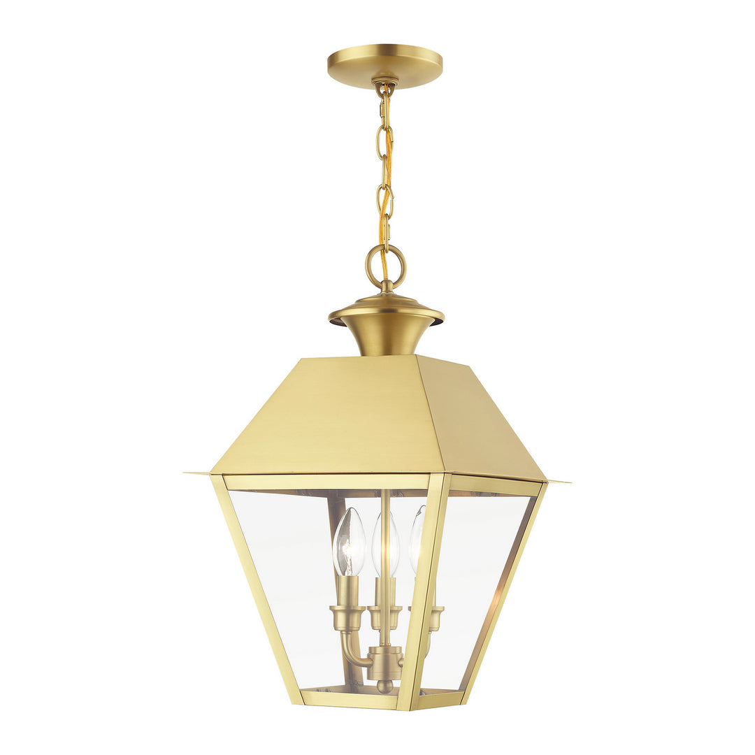 Livex Lighting 27220-08  Wentworth Outdoor Natural Brass