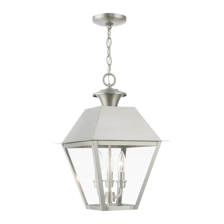 Livex Lighting 27220-91  Wentworth Outdoor Brushed Nickel