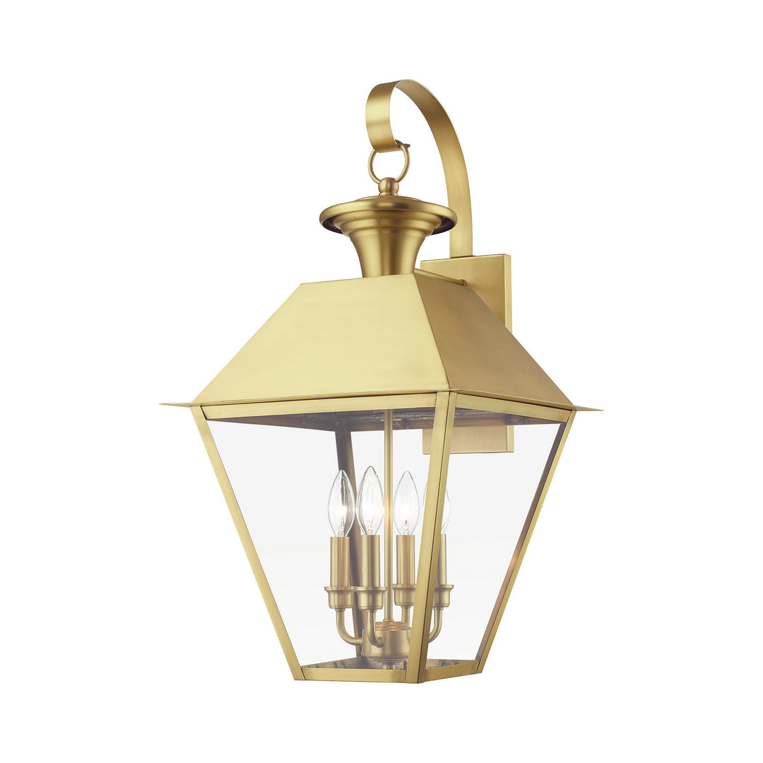 Livex Lighting 27222-08  Wentworth Outdoor Natural Brass