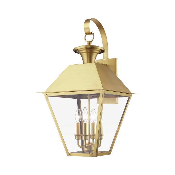 Livex Lighting 27222-08  Wentworth Outdoor Natural Brass