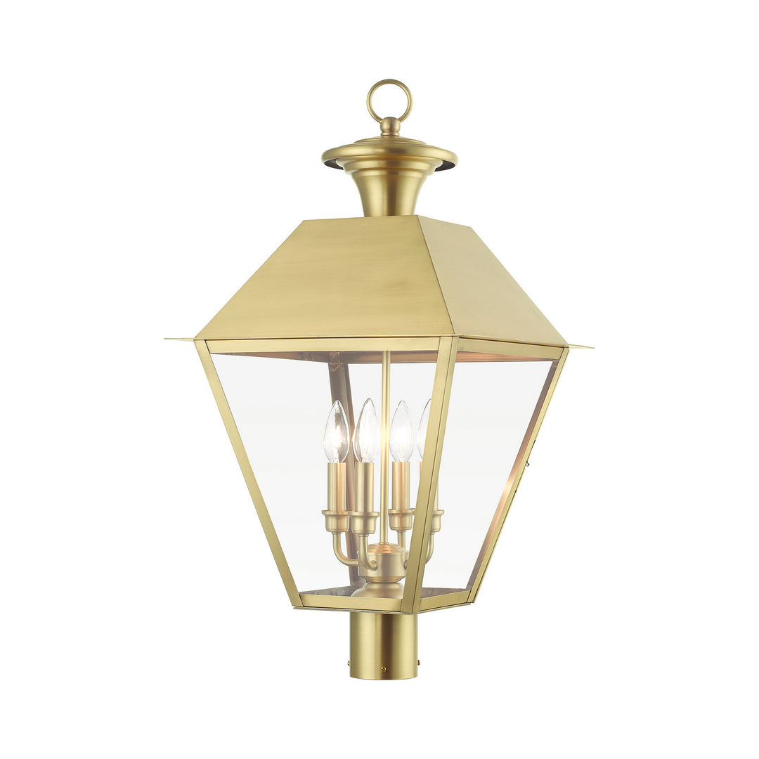 Livex Lighting 27223-08  Wentworth Outdoor Natural Brass