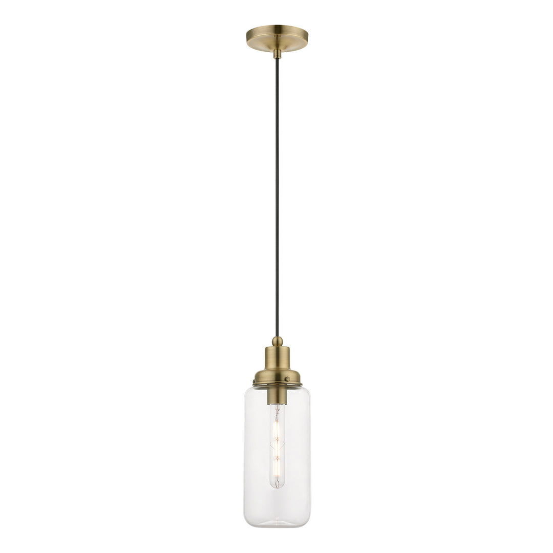 Livex Oakhurst 40614-01 Pendant Light - Antique Brass