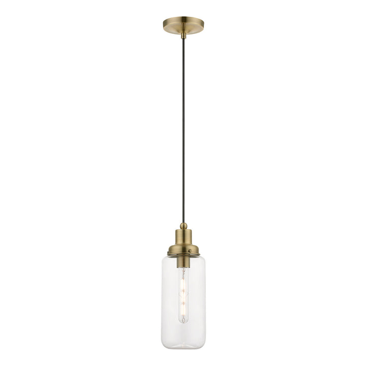 Livex Oakhurst 40614-01 Pendant Light - Antique Brass