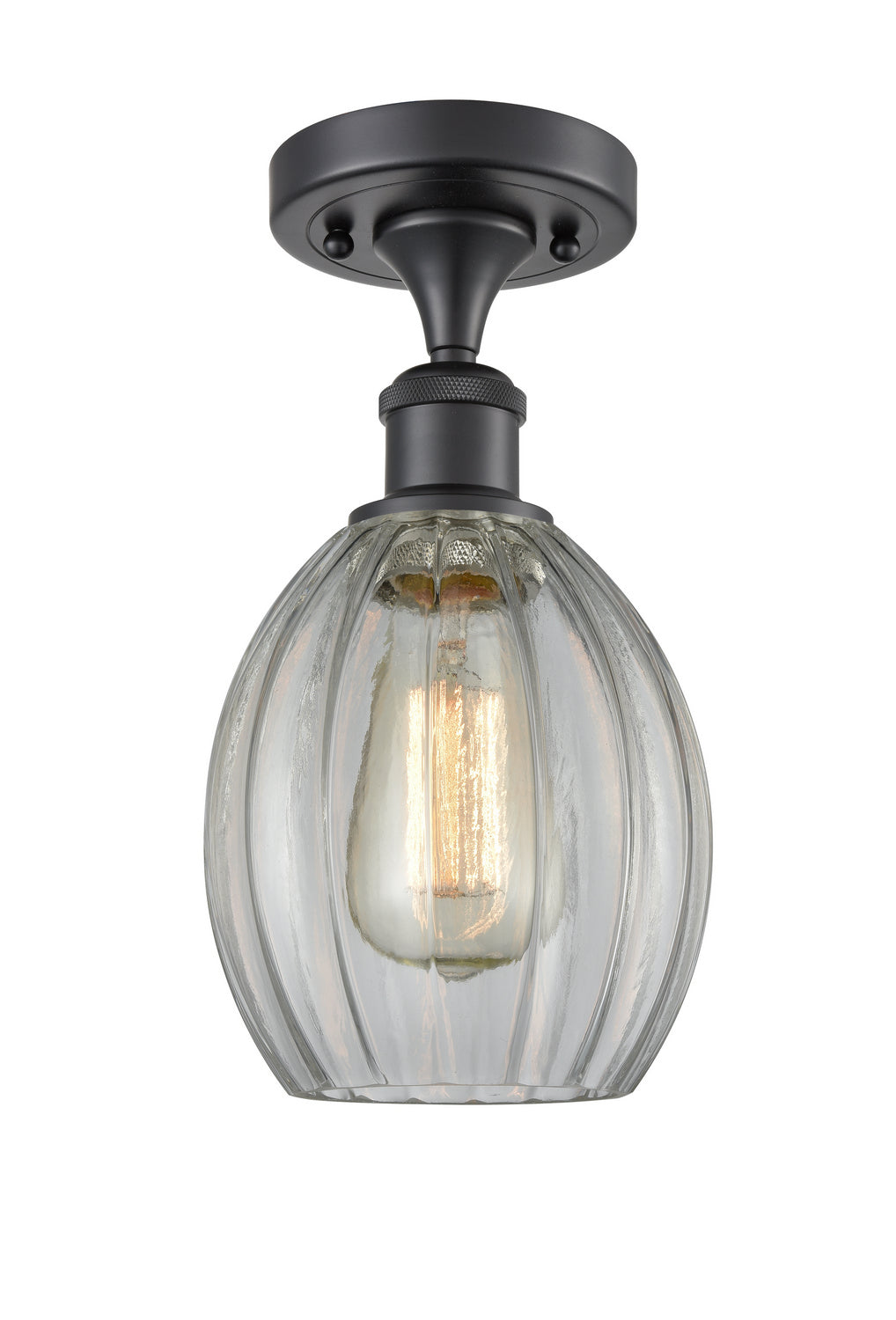 Innovations Ballston 516-1C-BK-G82-LED Ceiling Light - Matte Black