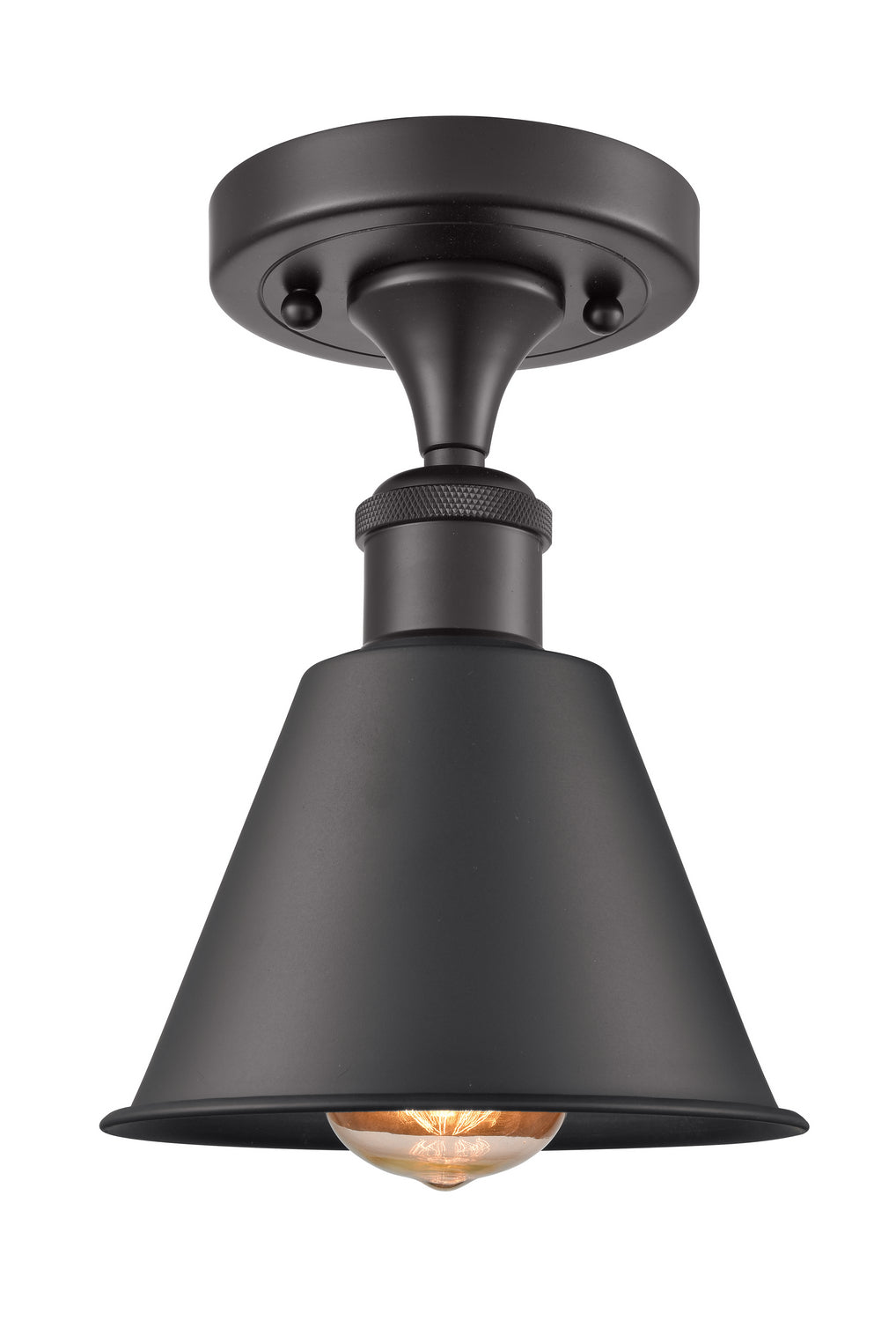 Innovations Ballston 516-1C-BK-MBC-8-BK Ceiling Light - Matte Black